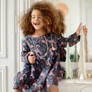 Girls Dress Louise Misha Lara Roulotta Storm Flowers